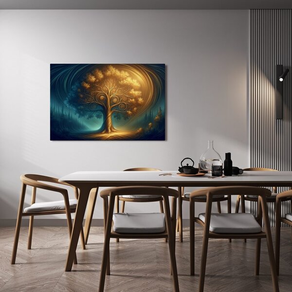 Quadro su tela – Albero della vita magico di notte