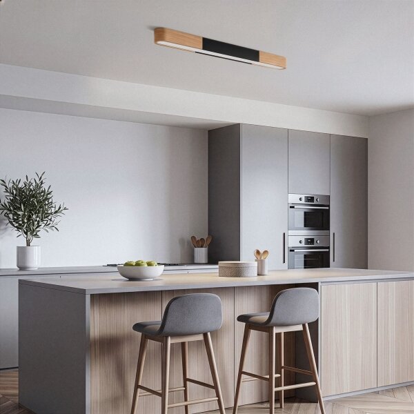 BRILAGI - LED Lampada da soffitto GARDALINE LED/100W/230V 80 cm rovere/nero