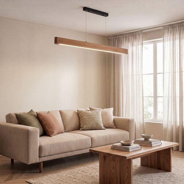 BRILAGI - Lampadario LED su cavo GARDALINE LED/90W/230V rovere
