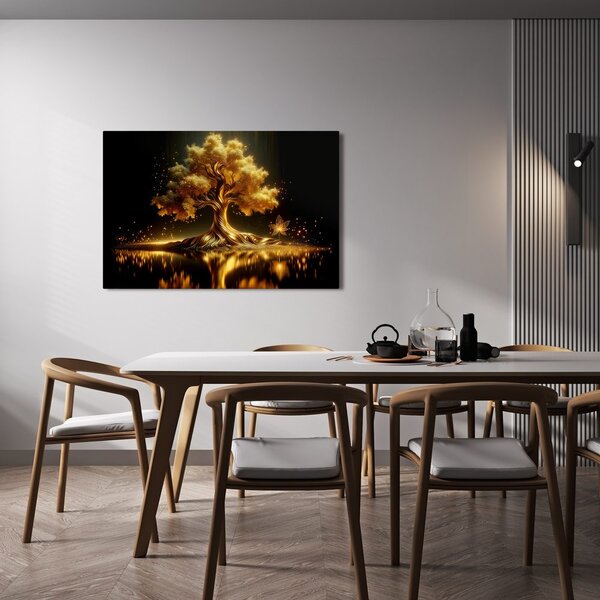 Quadro su tela – Albero della vita splendente di notte