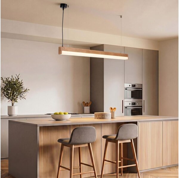 BRILAGI - Lampadario LED su cavo GARDALINE LED/100W/230V rovere