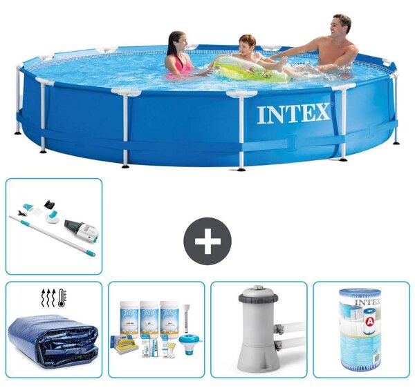 Piscina fuori terra a struttura - 366x76 cm - 6 pezzi - Modello S41556