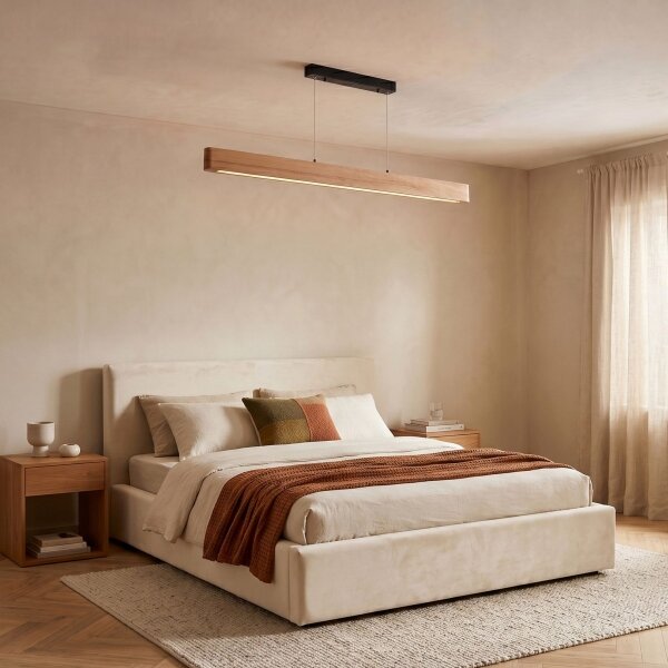 BRILAGI - Lampadario LED su cavo GARDALINE LED/90W/230V rovere