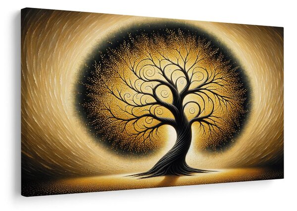 Quadro su tela – Albero della vita in oro