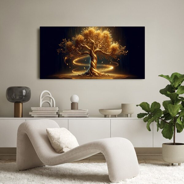Quadro su tela – Albero della vita mistico di notte