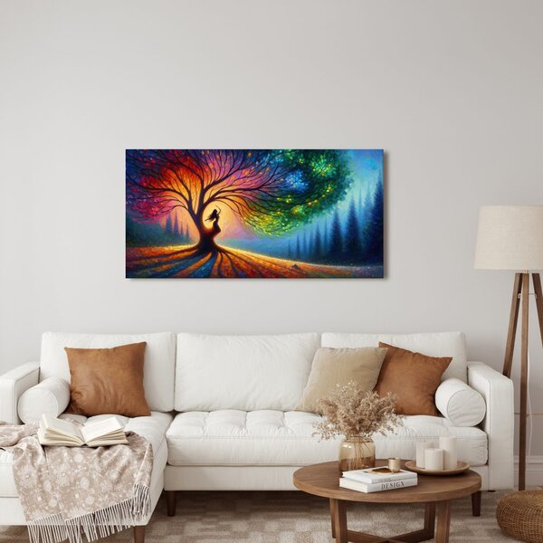 Quadro su tela – Armonia cromatica dell'albero della vita