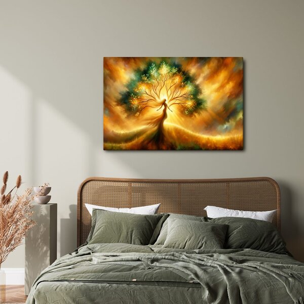 Quadro su tela – Donna e albero della vita