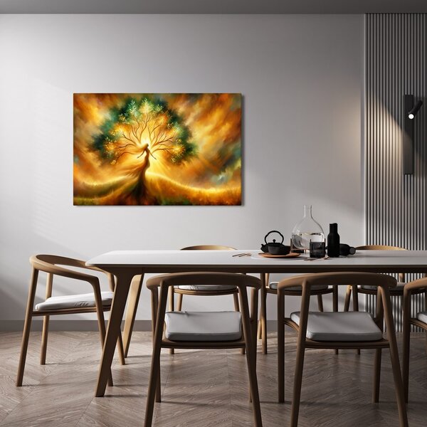 Quadro su tela – Donna e albero della vita