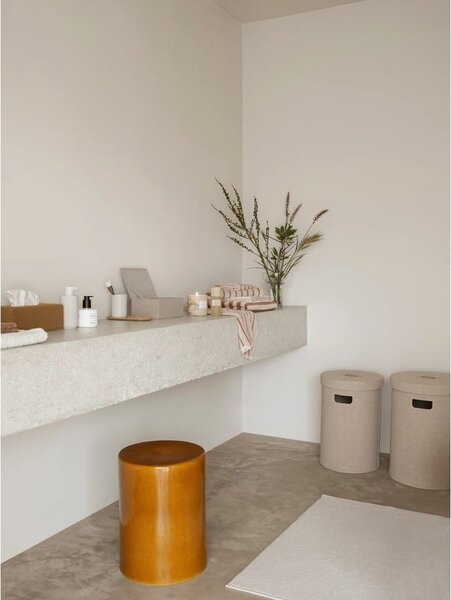 Portaspazzolino color crema in poliresina Kua – Blomus