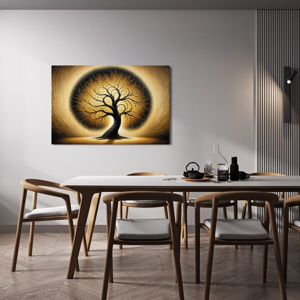 Quadro su tela – Albero della vita in oro