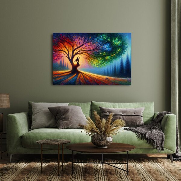 Quadro su tela – Danza sotto l'albero della vita
