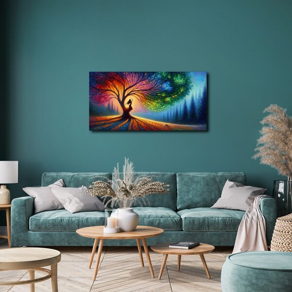 Quadro su tela – Armonia cromatica dell'albero della vita
