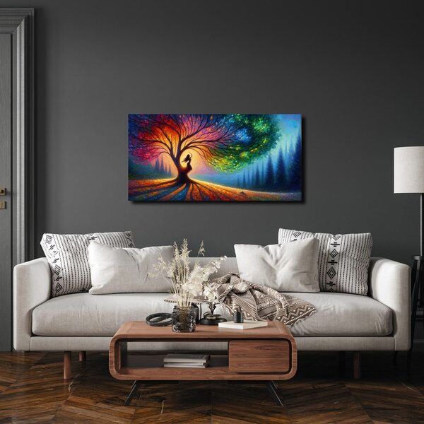Quadro su tela – Armonia cromatica dell'albero della vita