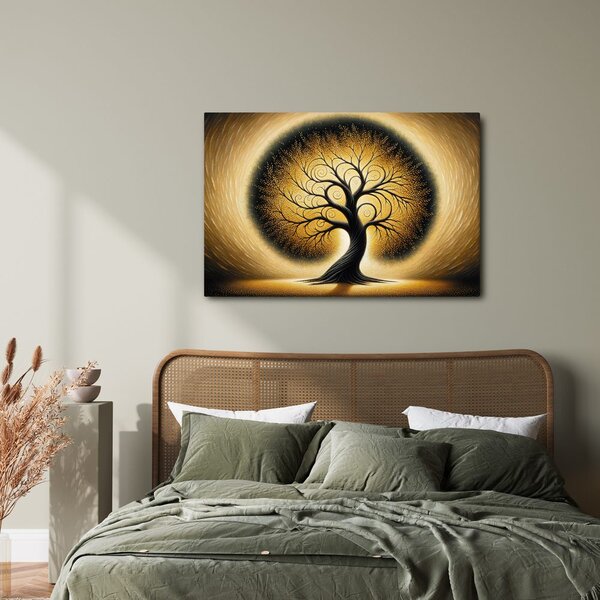 Quadro su tela – Albero della vita in oro