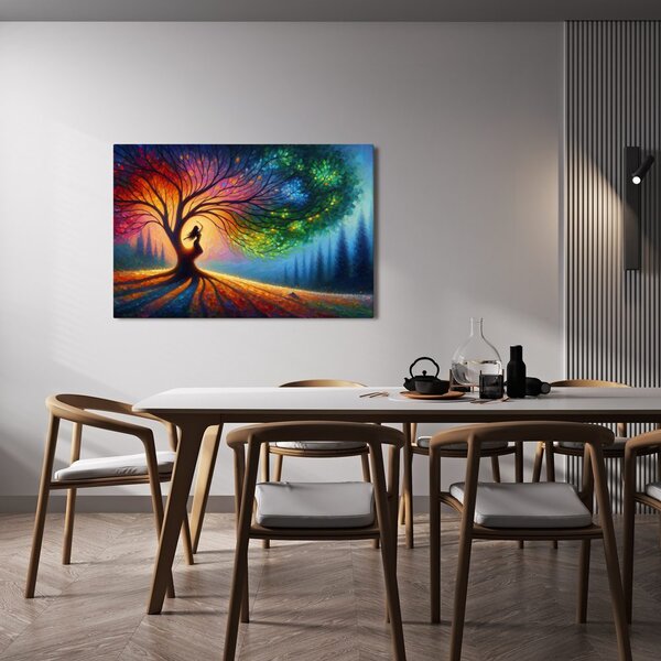 Quadro su tela – Danza sotto l'albero della vita