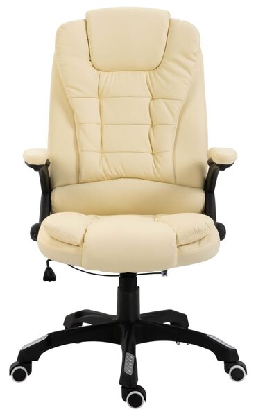 Sedia da Ufficio Crema in Pelle finta