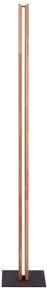 Elobra Lampada da terra a LED Chile, dimmerabile, Legno chiaro, Soggiorno / Sala da pranzo, Legno, Lampada LED da terra
