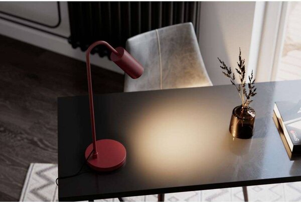 By Rydéns Lampada da tavolo Curve, Rosso, Studio / Ufficio, Metallo, Moderno, Lampada da tavolo