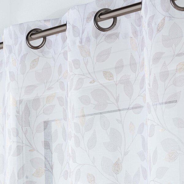 Tenda sottile bianca in voile 140x240 cm Duchesse – douceur d'intérieur