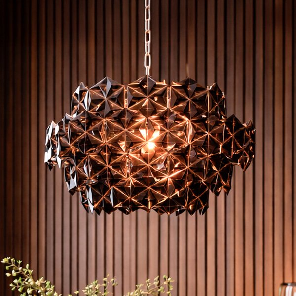 Lampada a sospensione By Rydéns, Monarque, dimmerabile, Nero, Sala da pranzo, Plastica