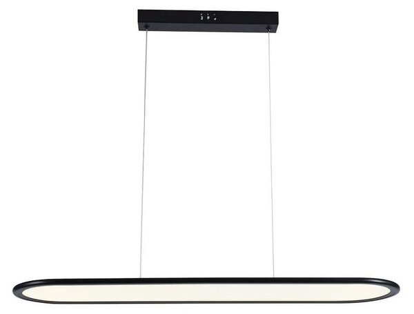 V-TAC VT-7821 Lampadario LED 24W plafoniera ovale sospesa 80*100cm design moderno colore nero luce 4000K - 10045