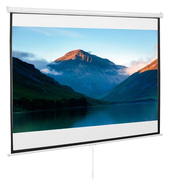 Homcom Telo per Proiettore Schermo di Proiezione a Parete,Telo Retroproiezione Cinema da Casa Cideoproiettore 120 pollici 203x152cm|Aosom