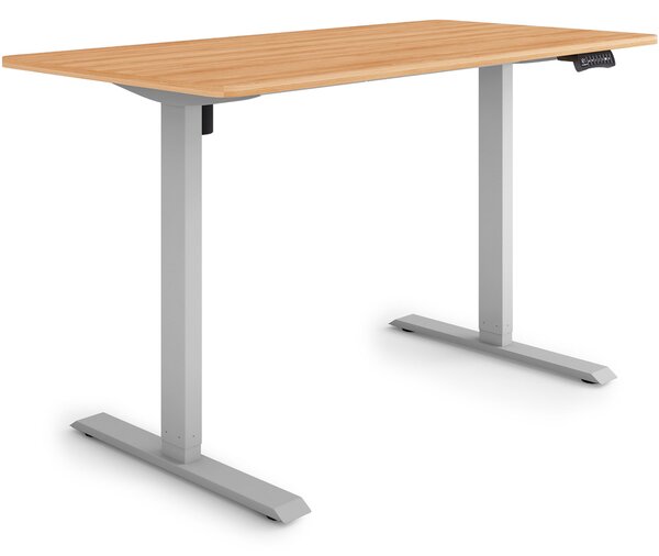 ESMART Germany ETX-121GM 140 x 70 cm Decorazione acero Scrivania ergonomica in piedi/seduta Regolabile elettricamente in altezza in modo continuo 73,5 - 123,5 cm 3x memoria Promemoria attività Avvio/arresto graduale Montaggio rapido