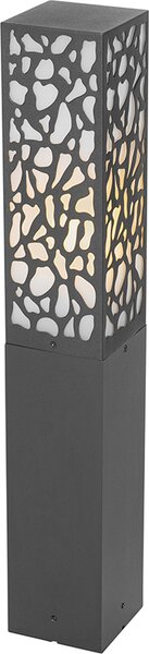 Qazqa Smart LED: moderno lampione da esterno, lampada da vialetto, lampada da giardino - Nicole - Nero, con lampadina LED da 7 W inclusa, dimmerabile, 60 cm, IP44