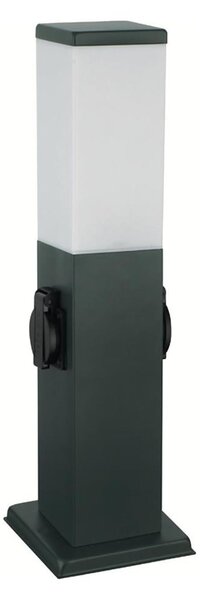 Brilagi - Lampada da esterno con 2 prese SCHUKO NOVA 1xE27/15W/230V 40 cm IP44 antracite
