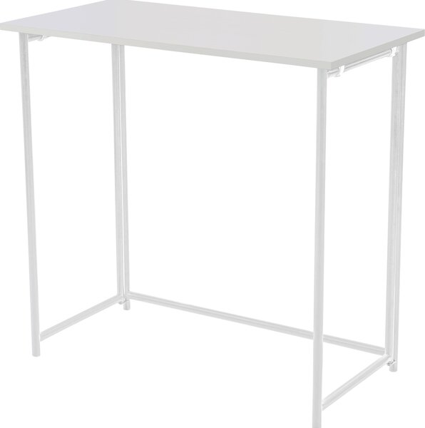 SVITA Desk Folding Narrow Scrivania multiuso salvaspazio 80x40x76cm Bianco