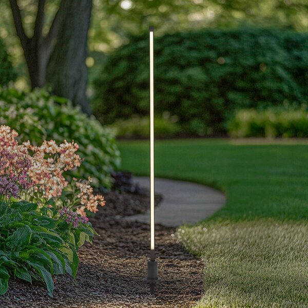Lampioncino da giardino Neano Lindby, Nero, Alluminio, Moderno, Lampada LED da esterni