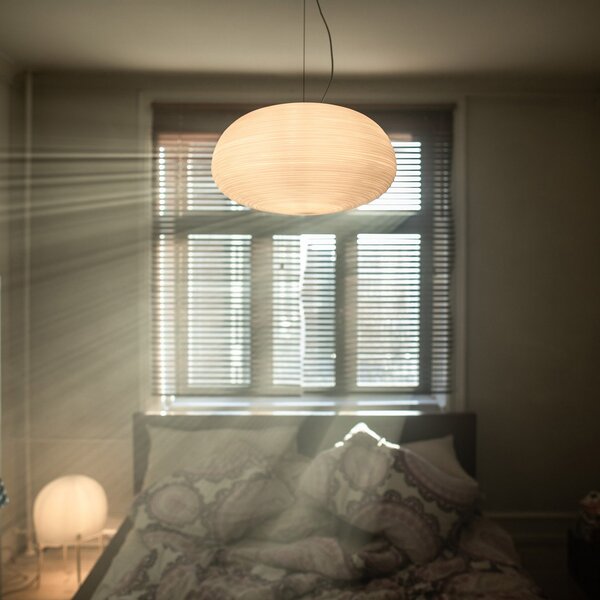 Lampada a sospensione Foscarini, Rituals 2, dimmerabile, Bianco, Soggiorno, Vetro, Design