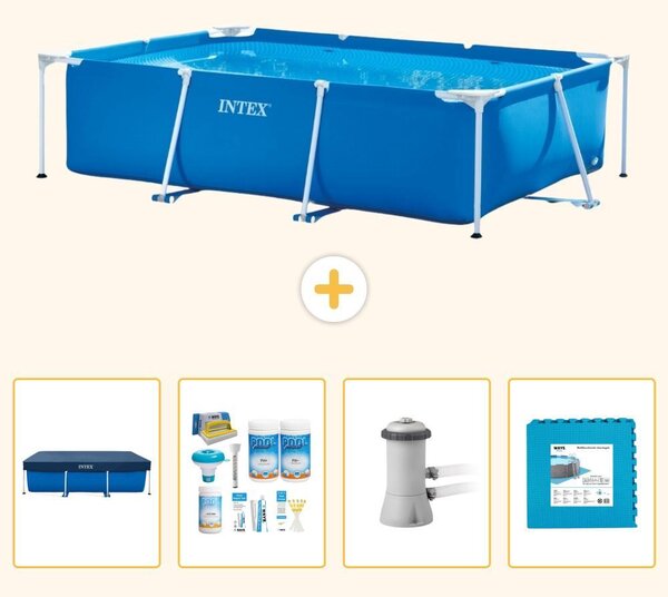 Piscina fuori terra rettangolare - 300x200x75 cm - 5 pezzi - Modello SCB2