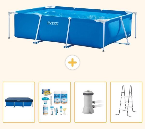 Piscina fuori terra rettangolare - 300x200x75 cm - 5 pezzi - Modello SCB6