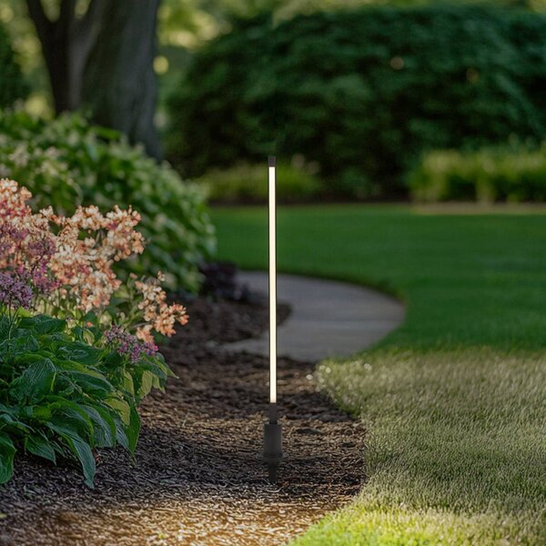 Lampioncino da giardino Neano Lindby, Nero, Alluminio, Moderno, Lampada LED da esterni