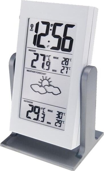 Technoline WS 9135 Stazione meteorologica wireless con sensore esterno Colore: bianco lucido
