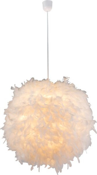 Globo Lighting lampada a sospensione in plastica bianca, 1x E27