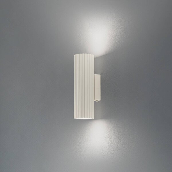Applique da parete Karbon SOLLUX LIGHTING, dimmerabile, Crema / Ambra, Soggiorno / Sala da pranzo, Alluminio, Moderno, Applique