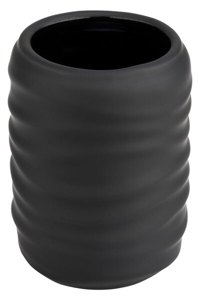 Portaspazzolino nero opaco in ceramica Illana – Wenko