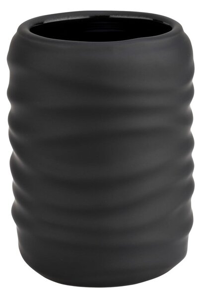 Portaspazzolino nero opaco in ceramica Illana – Wenko