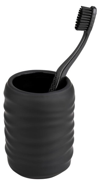 Portaspazzolino nero opaco in ceramica Illana – Wenko