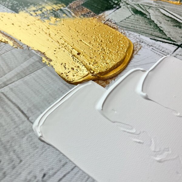Quadro con elementi dipinti a mano 70x100 cm For – Styler
