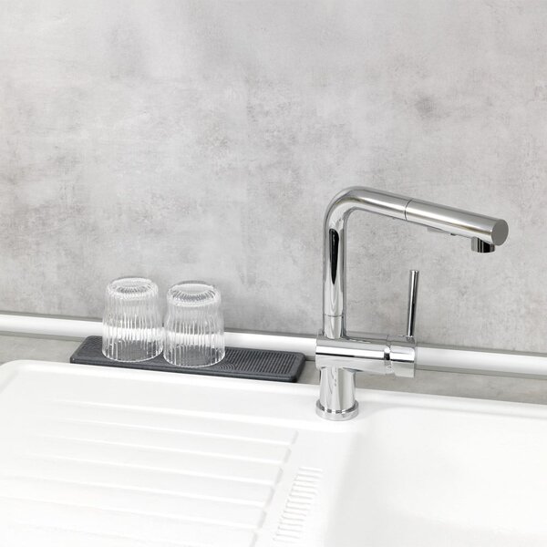 Tappetino scolapiatti grigio in diatomite 30x8 cm Damon – Wenko