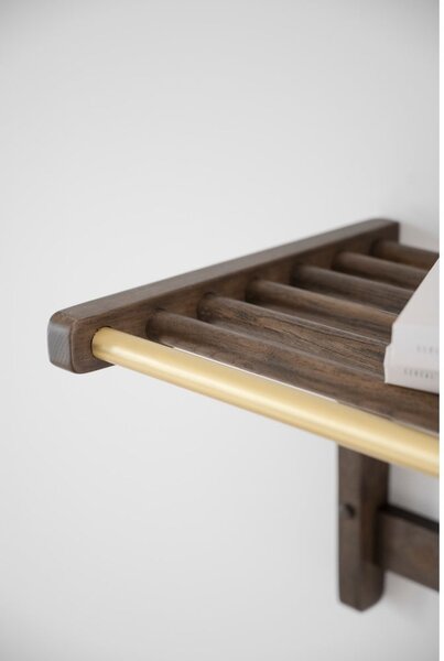 Appendiabiti da parete in rovere marrone scuro Inverness - Rowico
