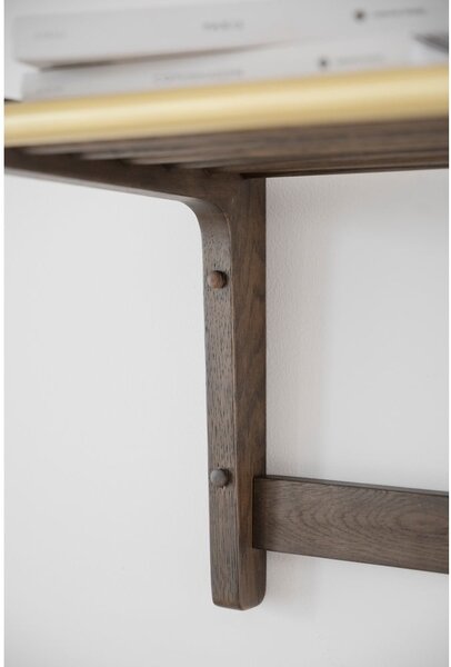 Appendiabiti da parete in rovere marrone scuro Inverness - Rowico
