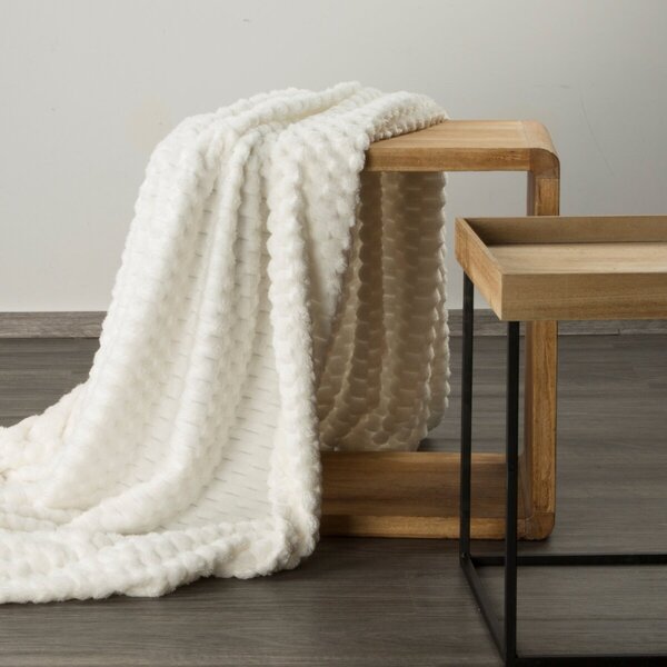Coperta Cindy6 con effetto 3D bianca