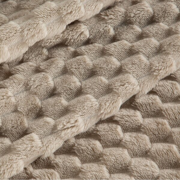 Coperta Cindy6 con effetto 3D beige