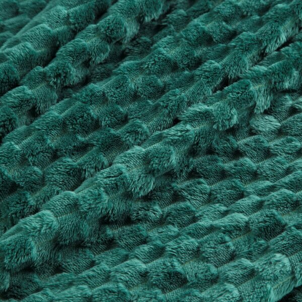 Coperta Cindy6 con effetto 3D verde bottiglia
