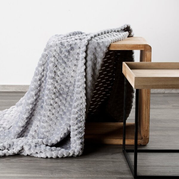 Coperta Cindy6 con effetto 3D grigio chiaro
