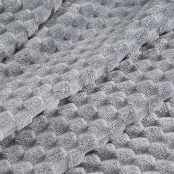 Coperta Cindy6 con effetto 3D grigio chiaro
